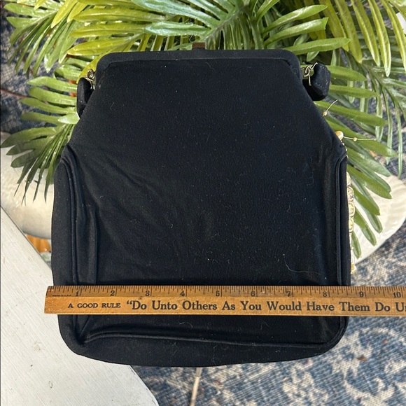 Vintage 1950s VELDORE HOUSTON Hand Beaded Shoulder Bag - Picture 9 of 14